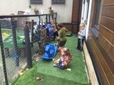 children playing outside