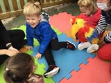 children on mat
