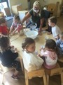 Children at table with bowls